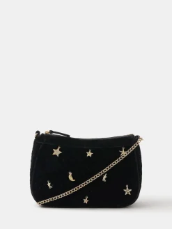 Accessorize sac en velours à breloque Celestial|Femme Sacs Et Sacs À Main