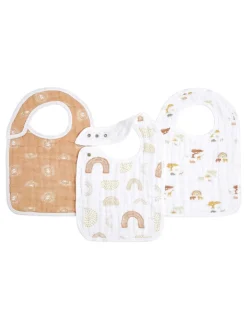 Clearance Aden + Anais 100{Mousseline de coton à lever rapide BIBS 3 Paquet