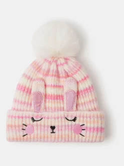 Clearance Angels By Accessorize Chapeau à rayures lapin fille