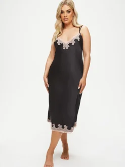 Ann Summers Satin Sorella Maxi Chemise Nightie|Femme Tous Les Vêtements De Nuit Et Détente