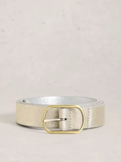 Outlet White Stuff Argent - ceinture en cuir réversible