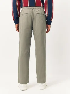 Best Next argile - Ajustement droit - Pantalons Chinos extensibles plissés avec taille élastique