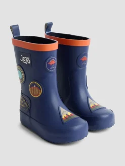 Best Jojo Maman Bébé Autocollant bleu marine - Bottes de pluie unies