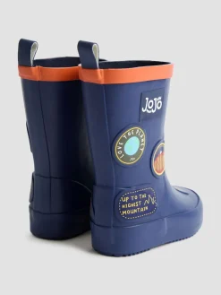 Best Jojo Maman Bébé Autocollant bleu marine - Bottes de pluie unies