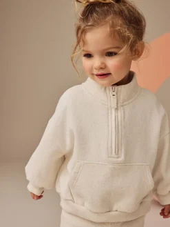 Clearance Next - Sweat-shirt à col zippé (3mois-7ans) Avoine