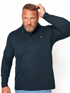 BadRhino Big & Tall 100% Coton Polo Manches longues Core|Homme Polos
