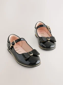 Baker by Ted Baker Chaussures Mary Jane noires vernies Mary Jane pour la rentrée scolaire avec nœud| Vêtements Pour L'École