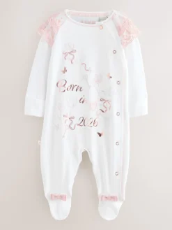 Baker by Ted Baker Combinaison de nuit Born In 2026 Bunny Blanc| Grenouillères Et Dors-Bien