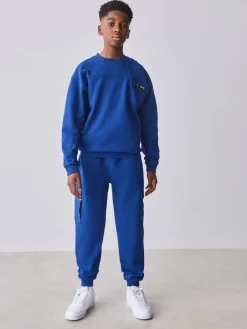Baker by Ted Baker Ensemble Sweat-shirt et Joggings oversize bleu cobalt| Ensembles Et Tenues|Joggings