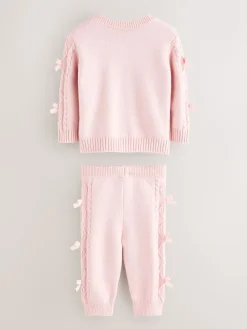 Baker by Ted Baker Ensemble 2 pièces de cardigan et leggings en maille à nœud| Tricots
