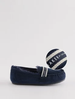 Baker by Ted Baker Garçons Chaussons mocassins marine| Chaussons