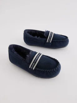 Baker by Ted Baker Garçons Chaussons mocassins marine| Chaussons
