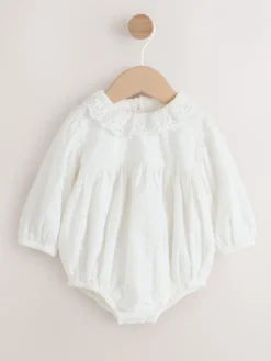 Best Next Blanc - Barboteuse Bloomer pour bébé (0mths-2yrs)