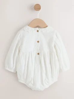 Best Next Blanc - Barboteuse Bloomer pour bébé (0mths-2yrs)