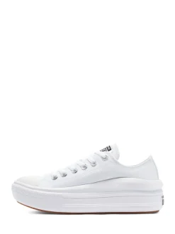 Converse Blanc - Baskets à plateforme All Star Move Chuck Ox|Femme Baskets