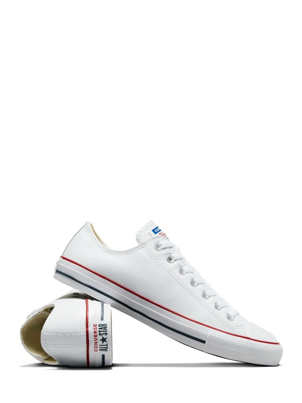 Online Converse Blanc - Baskets Chuck Ox en cuir blanches
