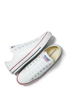 Online Converse Blanc - Baskets Chuck Ox en cuir blanches