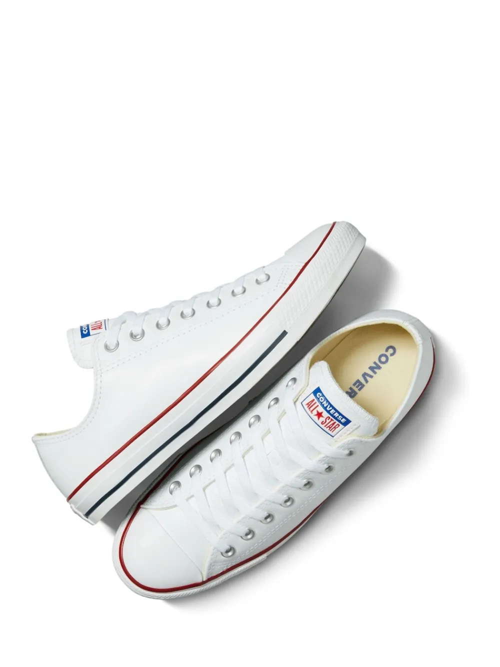 Online Converse Blanc - Baskets Chuck Ox en cuir blanches