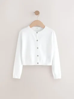 Best Next Blanc - Cardigan boutonné 3ans-16ans (3mois-16ans)