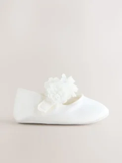Outlet Next Blanc - Chaussures corsage bébé en satin (0-24mois)