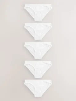 Next - Culotte en coton riche 5 Pack Blanc