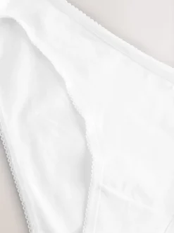 Next - Culotte en coton riche 5 Pack Blanc