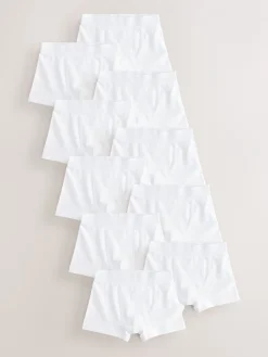 Best Next - Lot de 10 boxers (1.5-16ans) Blanc