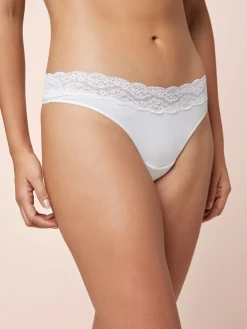 Best Next - Lot de 4 culottes en coton et dentelle Blanc