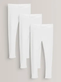 Best Next - Lot de 3 leggings (3-16ans) Blanc