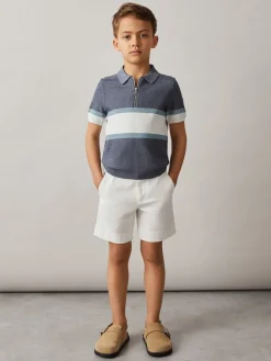 Best Reiss Blanc - Short chino Wicket en coton stretch