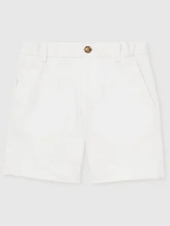 Best Reiss Blanc - Short chino Wicket en coton stretch