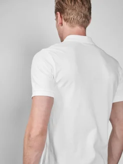 Best Next - Slim Fit (Slim Fit) - Polo Manches courtes Pique Blanc