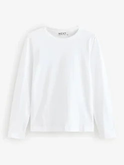 Outlet Next - T-shirt à manches longues de cou d'équipage Blanc