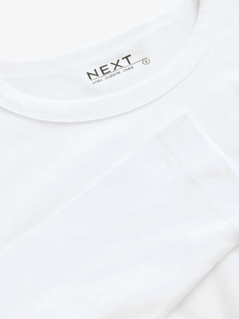 Outlet Next - T-shirt à manches longues de cou d'équipage Blanc