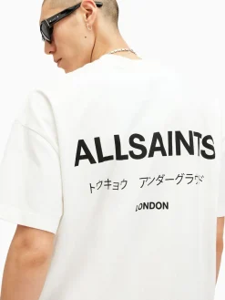 All Saints - T-shirt AllSaints Underground oversize en coton à col rond|Homme T-Shirts Et Débardeurs