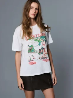 Clearance Next Blanc - T-shirt Fleetwood Mac à manches courtes et col rond graphique