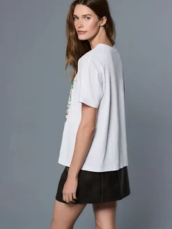 Clearance Next Blanc - T-shirt Fleetwood Mac à manches courtes et col rond graphique