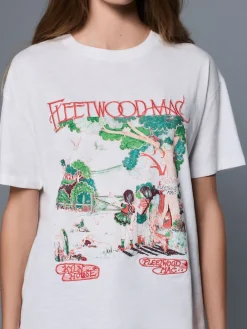 Clearance Next Blanc - T-shirt Fleetwood Mac à manches courtes et col rond graphique