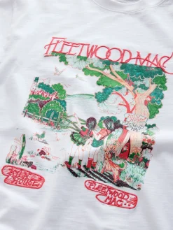 Clearance Next Blanc - T-shirt Fleetwood Mac à manches courtes et col rond graphique