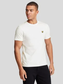 Best Lyle & Scott - T-shirt Col rond en coton Blanc
