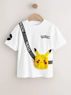 Best Next Blanc - T-shirt Pokemon à manches courtes (4-14ans)