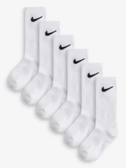 Clearance Nike Blanc craie - Chaussettes Col rond pour petits enfants 6 Lot