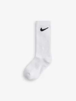 Clearance Nike Blanc craie - Chaussettes Col rond pour petits enfants 6 Lot