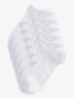 Under Armour Blanc crême - Lot de 6 paires de chaussettes essentielles invisibles|Homme Chaussettes|Chaussettes