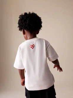 Sale Next Blanc Love - T-shirt de Saint-Valentin à manches courtes (3mois à7ans)