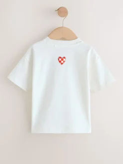 Sale Next Blanc Love - T-shirt de Saint-Valentin à manches courtes (3mois à7ans)