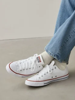 Converse Blanc éteint - Chuck Ox Trainers|Homme Baskets