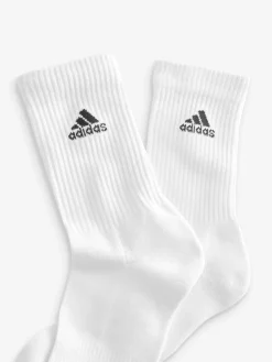 adidas Blanc/Noir - Paquet de chaussettes courtes matelassées 6|Homme Vêtements De Sport|Chaussettes