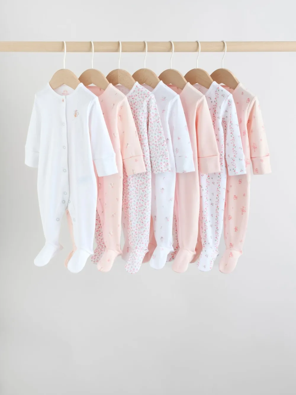 Best Next Blanc/Rose - Combinaison de nuit pour bébé (0-2ans)