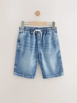 Best Next Bleach/Mid Bleu - Bermuda Pull On Denim Shorts 2 Pack (3-16yrs)